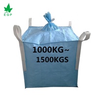 EGP Sac en vrac en fibre jumbo robuste (95x95x160cm) Matériau PP recyclable antistatique pour les matériaux de construction et de construction