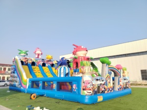 Grand château gonflable commercial CE anti-déchirure et résistant à l'usure <span class=keywords><strong>pour</strong></span> aire de jeux extérieure <span class=keywords><strong>pour</strong></span> enfants, idéal <span class=keywords><strong>pour</strong></span> la <span class=keywords><strong>location</strong></span> lors d'événements scolaires et d'anniversaires - Product Image 5