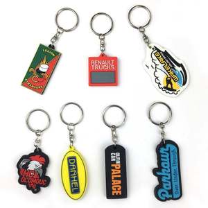 Wholesale 2D/3D Custom Shaped <b>Key</b> <b>Chains</b> Soft Pvc Rubber Keychain With Your Logo Name - Product Image 1