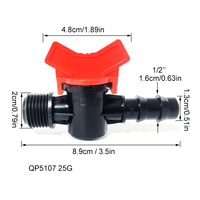 200 pièces 3/4 ''1/2' 'joint de tuyau d'eau de jardin IBC réservoir d'eau accessoires connecteur de robinet connexion rapide vanne droite