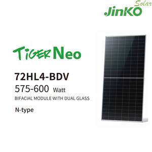 แผงเซลล์แสงอาทิตย์แบบสองด้านของ JINKO 540W 550W 560W โมดูลโมดูล PV แบบครึ่งเซลล์พร้อม PERC สำหรับระบบเก็บพลังงาน - Product Image 2