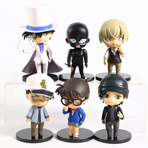 6 unids/set <span class=keywords><strong>Detective</strong></span> <span class=keywords><strong>Conan</strong></span> Anime figura con Base Anime figura de juguete modelo de 10cm - Product Image 3
