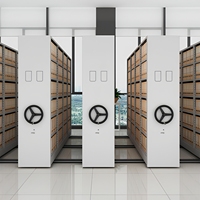 Archivador Móvil Compacto, Unidad de Almacenamiento de Archivos que Ahorra Espacio, para Oficina o Escuela, Venta al por Mayor, Color Blanco