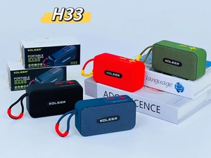 H33เล็กกลางแจ้งแบบพกพาลำโพงกล่องลำโพงซับวูฟเฟอร์สำหรับเชื่อมต่อ FM TWS กำลังแรงสูง - Product Image 5