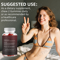 Gummies Aphrodisiaques Marque Privée Julong pour Hommes et Femmes, avec Palmier Nain, Boosters Naturels à Base de Plantes pour la Libido Féminine
