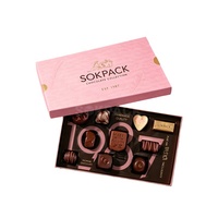 Boîte cadeau de luxe personnalisée écologique pour bonbons et aliments pour bébés, avec logo en feuille d'or, emballage en papier rigide de qualité supérieure, plateau moulé, chocolats faits à la main