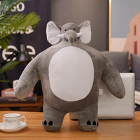 Nouveau design Oreiller en peluche panda doux et écologique Jouet en peluche unisexe personnalisé PT petite tête avec gros corps avec rembourrage en coton PP