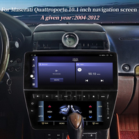 Autoradio multimédia avec écran IPS Android GPS 10,1 pouces, montage sur tableau de bord, compatible avec Maserati Quattroporte Air 2004-2012
