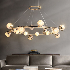 Lámpara de Araña Molecular Posmoderna de Diseño Moderno y Elegante, Lámpara Colgante de Estilo Nórdico de Lujo para Sala de Estar, Dormitorio y Comedor - Product Image 4