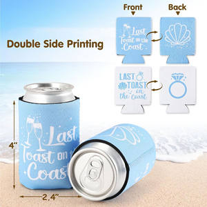 Vente en gros de porte-canettes en néoprène à double isolation de 12 oz, personnalisables avec logo par sérigraphie, pour cadeaux promotionnels - Product Image 2