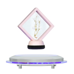 <span class=keywords><strong>New</strong></span> desig ánh sáng màu cơ sở Magnetic nổi hiển thị đứng đồ trang sức nổi hiển thị levitation kính hiển thị - Product Image 5