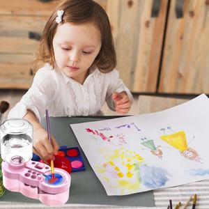 Herramienta Limpiadora de Pinceles de 400 ml de Capacidad, <span class=keywords><strong>Enjuagador</strong></span> de Pinceles con Circulación de Agua Corriente Todo en Uno con Soporte para Pinceles y Paleta - Product Image 3