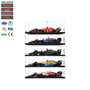 Caja de exhibición de acrílico estilo chino para figuras de carreras F1 42141 42207 42171, cubierta antipolvo, fácil montaje, uso en interiores - Product Image 1