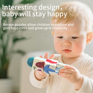 Jouets éducatifs Montessori en bois, puzzle rotatif d'animaux, entraînement de la coordination œil-main, best-sellers pour les garçons et les filles - Product Image 3