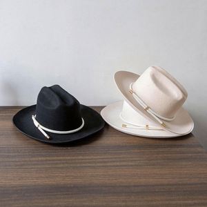 Casquettes personnalisées en gros, 100% laine, sombreros, chapeau de cowboy old school pour hommes et femmes, chapeau Fedora classique vintage - Product Image 2