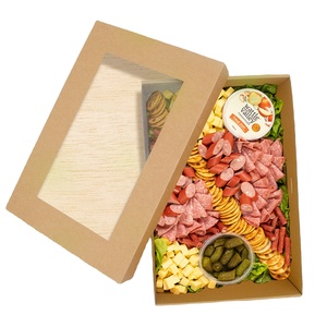 Nuevo Plato de Aperitivos Personalizado al por Mayor Pulida 2025, Empaque para Dulces, Pasteles, Galletas, Cena, Picnic, Fiesta, Postre, Caja de Degustación - Product Image 4