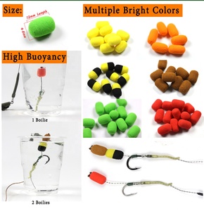 Señuelos de Pesca de Carpa al por Mayor, Cilindro de Espuma de 8 mm para Pesca de Carpa, Cebo de Pesca de Carpa, Boilies de Espuma, Anzuelos Pop-Up, Aparejos de Pesca Marrón Rojo - Product Image 3