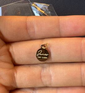 Thẻ Biểu Tượng Tùy Chỉnh Bằng Thép Không Gỉ Nghĩa Ô Aceon Charm Đơn Giản Cho Vòng Cổ Vòng Tay Thẻ <span class=keywords><strong>Logo</strong></span> Thương Hiệu Trang Sức Tên Lủng Lẳng Nhỏ - Product Image 5