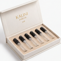 Flacon vaporisateur de parfum vide de luxe 1 ml, rechargeable, pour échantillon de voyage avec boîte