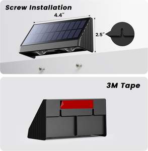 Vente en gros de lampes murales LED solaires à batterie au lithium étanches IP65 RGB avec capteur pour la décoration extérieure du jardin - Product Image 4