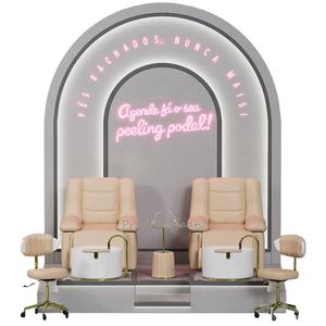 Tazón de Spa de pedicura de lujo de nuevo diseño <span class=keywords><strong>2026</strong></span> con Jet Throne sofá de ocio Silla de pedicura para niña - Product Image 1