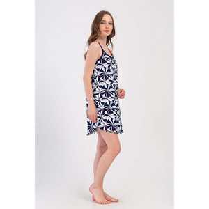 Robe élégante pour femme, tunique ovale sans bretelles avec nœud et détail Bibila - Product Image 2