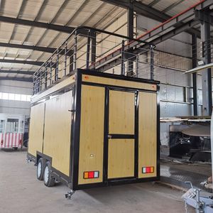 新しいデザインダブルデッキフードトラックカスタマイズ2階建てモバイルフードトレーラー、2階建て、キッチン用トップフィッティング - Product Image 4