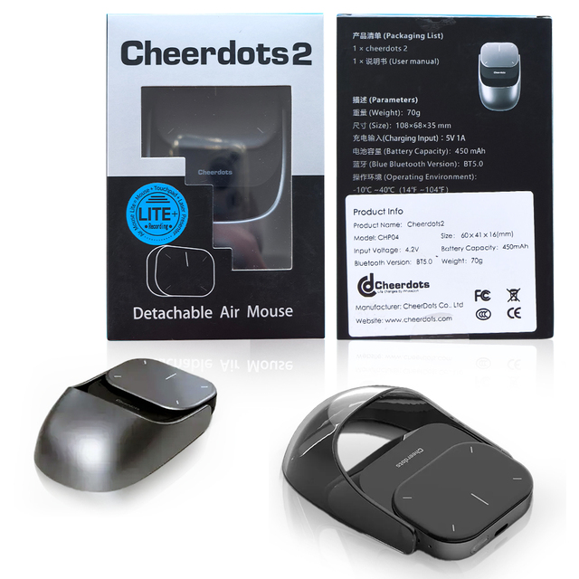 Cheerdots 2 Air Mouse Ai Intelligent Touchpad Speech Pen Wireless Detachable Three in One Mouse Gaming Office Laptop Mouse