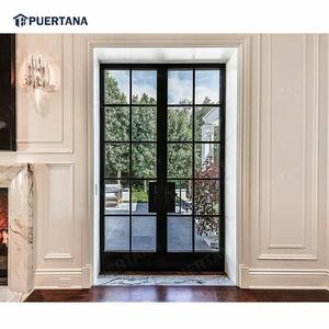 Staal Look Swing Glas Franse Deuren Thermische Onderbreking Aluminium Openslaande Crittall Deur Scharnierende Patio Partitie Deuren - Product Image 6