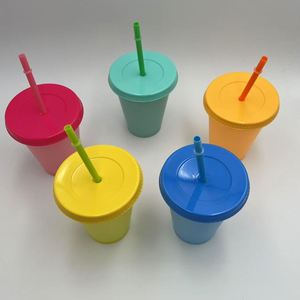 Lot de 5 gobelets en plastique PP de 475 ml, grande capacité, couleurs unies, avec logo personnalisé, vente en gros - Product Image 3