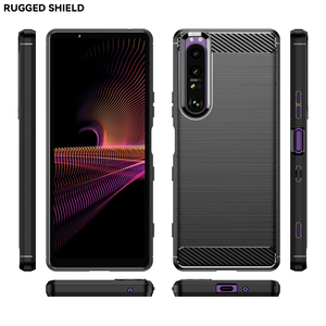 Coque de téléphone portable en TPU, souple et résistant aux chocs, en Fiber de carbone, étui souple pour <span class=keywords><strong>Sony</strong></span> Xperia 1 III IV - Product Image 4