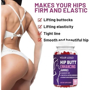 더블 블룸 힙업 강화 구미 60개입 비건, 천연 성분으로 제조, 엉덩이와 힙업 강화를 위해 제조됨 - Product Image 5