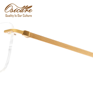 แว่นตาไร้กรอบคุณภาพสูง ย้อนยุค แบรนด์หรู ระดับไฮเอนด์ สำหรับผู้หญิงและผู้ชาย กรอบไทเทเนียมสุดหรู - Product Image 3