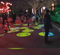 Projecteur interactif en promotion : Lampe de projection multi-interactions réglable pour jeux d'enfants, équipement de présentation au sol/mur, accessoire