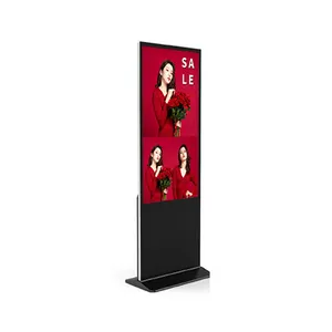 Hochwertiger 65-Zoll-Boden-Touchscreen-Kiosk mit trinkbarem 4k-LCD-Boden-Touchscreen