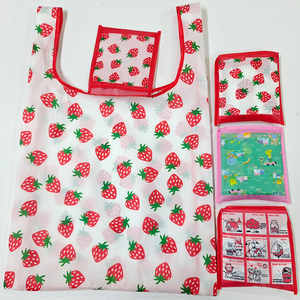 Сумка-шоппер XIYI: складная, с индивидуальным принтом, мультяшным рисунком, квадратная, из переработанных материалов, многоразовая, экологичная - Product Image 1