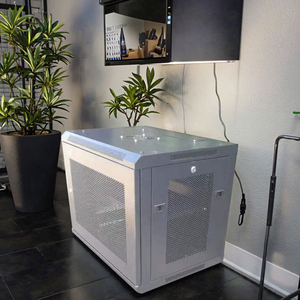 Armoire réseau murale en acier personnalisée de 19 pouces, 6U, 9U, 18U, porte perforée en maille, rack de serveur CCTV, protection IP20, poudre - Product Image 1