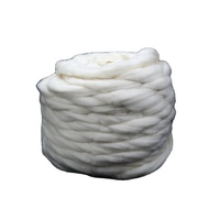 Mercerized Wool Tops Super Luster 66-100S Combed Merino Wool Fiber for Fabric