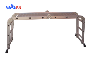 Escada grande de alumínio multiuso, de alta qualidade, com grande dobradiça, 4x3, 2 andares - Product Image 6