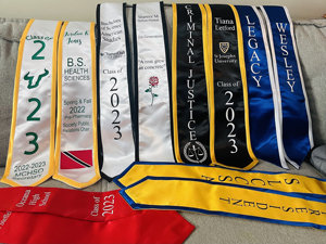 Benutzer definierte Stickerei Graduation Stoles Benutzer definierte personal isierte Schärpe Benutzer definierte Test Stola - Product Image 2