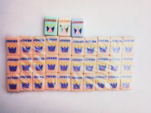 Ensemble de Mahjong en acrylique minimaliste <span class=keywords><strong>rose</strong></span>, orange, bleu <span class=keywords><strong>et</strong></span> vert de style américain fabriqué en usine de 160 carreaux, gravé à la main. - Product Image 6