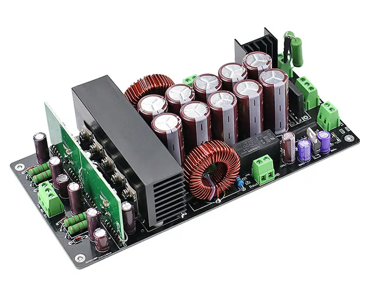 Irs2092 amplificador de áudio 800w + 800w, placa para amplificador de áudio, classe d, canal duplo, hifi amp to220 rectificador de proteção