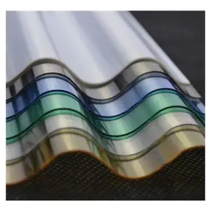 weather resistant ROMA 0.8mm polycarbonate corrugated wave roofing sheet