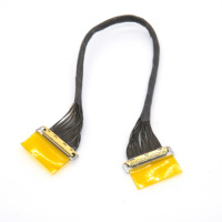 Câble EDP personnalisé 40 broches haute densité avec connecteur à verrouillage par ressort pour appareil embarqué haut de gamme et câblage d'écran haute densité