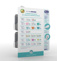Présentoirs en carton Ray Custom pour tétines de bébé, supports d'affichage pour sucettes et produits pour bébés