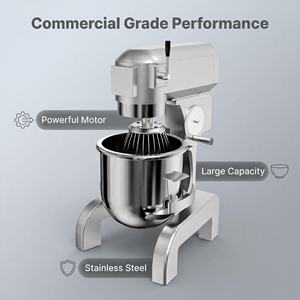 Amasadora de Acero Inoxidable Comercial de Sobremesa, 3 Velocidades, de Alta Resistencia, para Panadería Industrial, Máquina para Amasar y Mezclar <span class=keywords><strong>Pan</strong></span> - Product Image 6