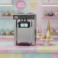 Machine à glace molle, machine à crème glacée, livraison gratuite, machine à glace molle à buse unique