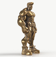 Benutzer definierte Poly resin Souvenir Muscular Man Trophy