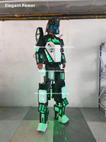 Costumes de danse robot led RGB Stilts Walker Costume de robot led Costume de robot lumineux adulte pour discothèque
