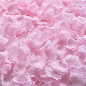 100 pétales de fleurs artificielles en soie rouge satinée, effet toucher réel, pour mariage, maison, fêtes et événements (vente en gros) - Product Image 2